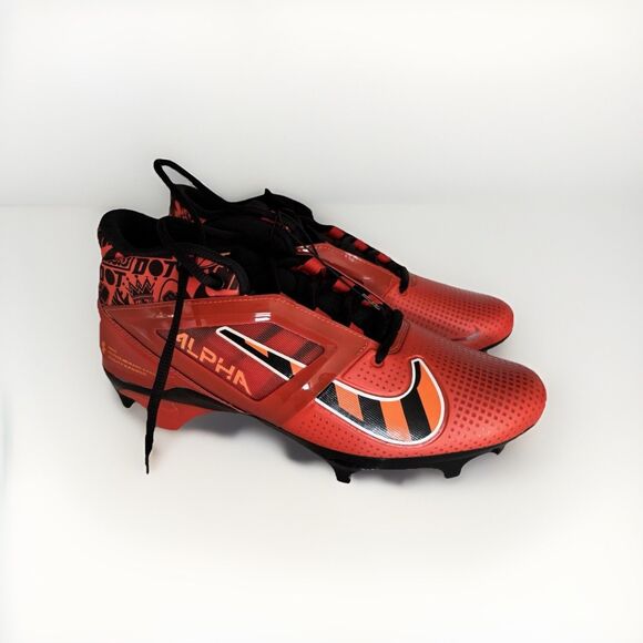 Size 7- Nike Alpha Menace 4 Pro  Red Black Football Cleats | FQ3984-600 - Picture 1 of 8